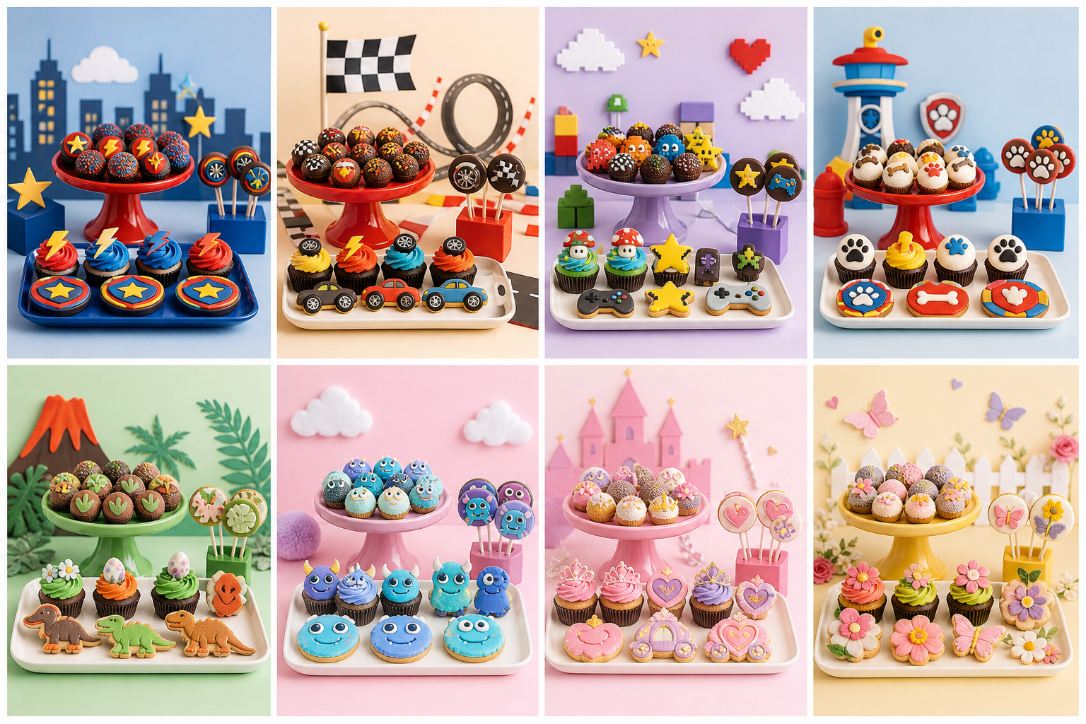 Pacote Básico — 60 Cardápios de Doces Temáticos